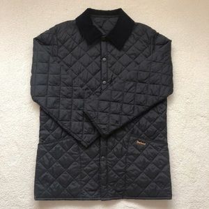 Barbour quilted mens liddesdale coat XS black